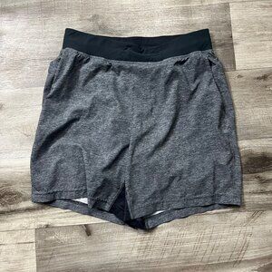 Lululemon Athletic T.H.E. Short Linerless 9” Heathered Greyt Coal Men’s Size S
